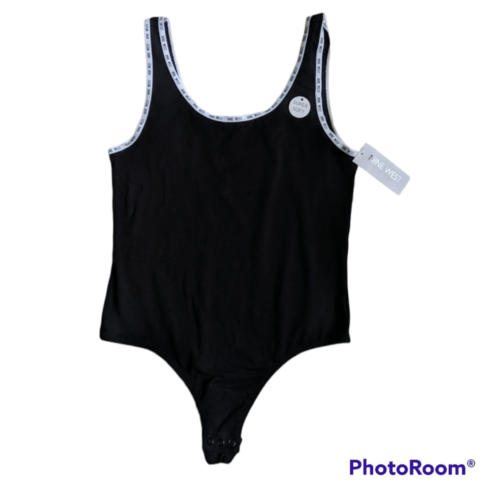 Nine West Black Bodysuit Medium